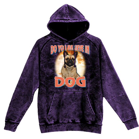 90's Style French Bulldog Vintage Hoodies (Cloud Purple)