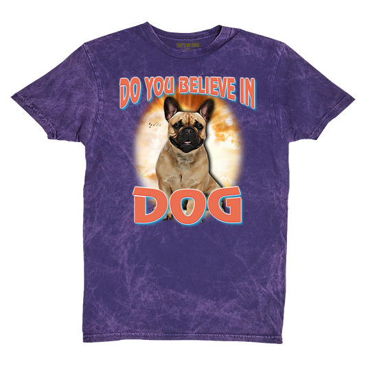90's Style French Bulldog Vintage T-Shirts (Cloud Purple)