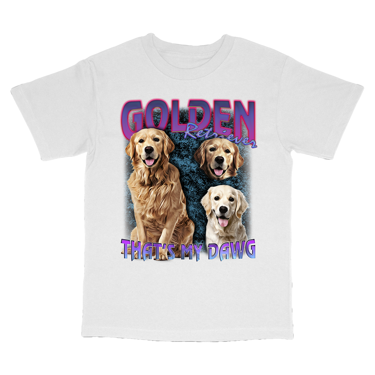 90's Style Golden Retriever T-Shirts
