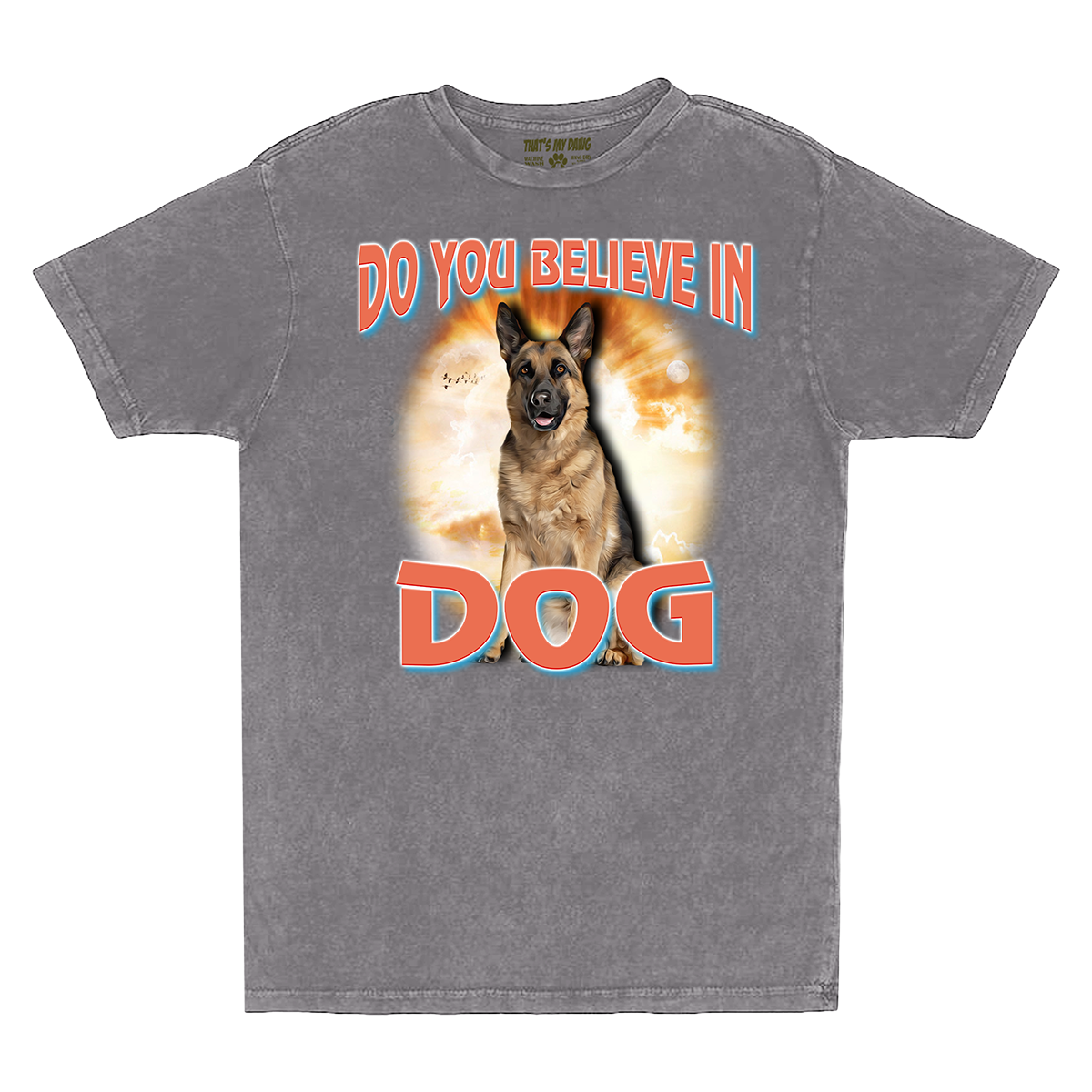 90's Style German Shepherd Vintage T-Shirts (Zinc)