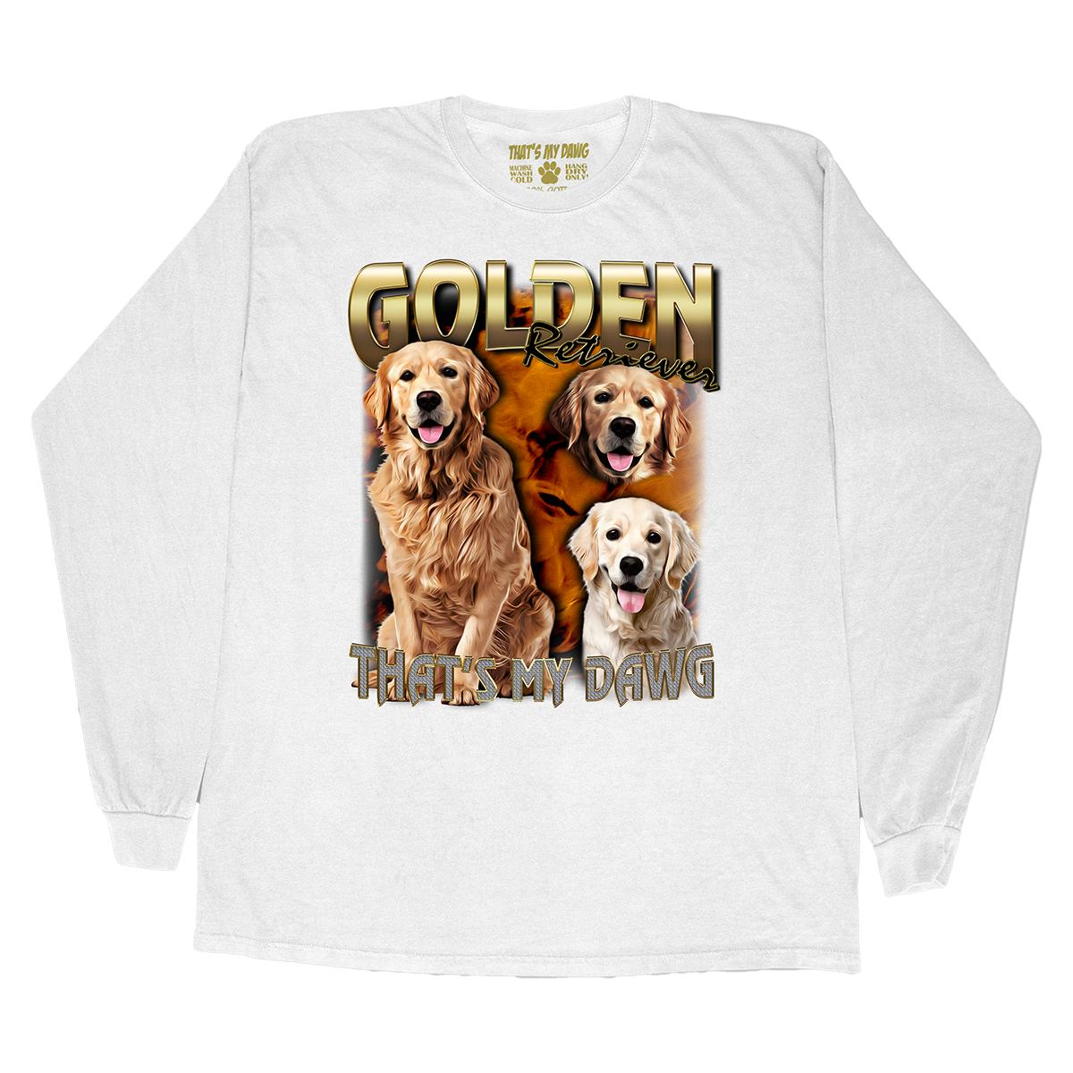 90's Style Golden Retriever Long Sleeves