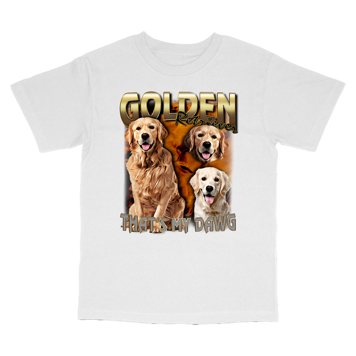 90's Style Golden Retriever T-Shirts