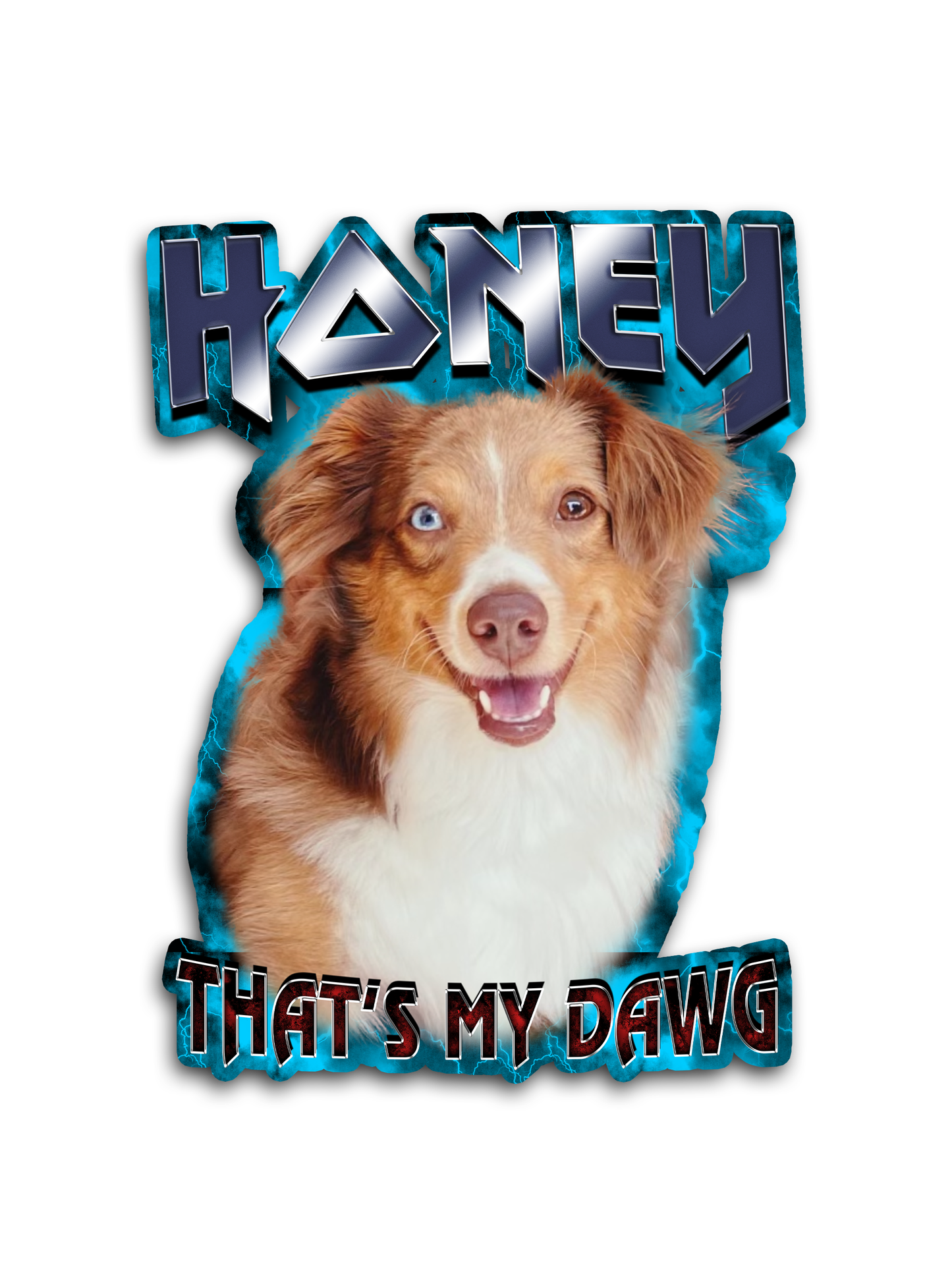 That's My Dawg Custom Heavy Metal Sticker Pack (3pcs)