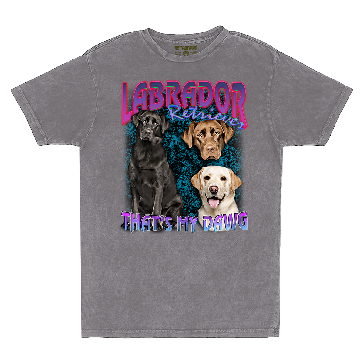 90's Style Labrador Retriever Vintage Zinc T-Shirts