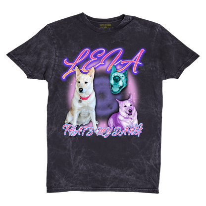 Custom 90s Airbrush Vintage T-Shirt – Upload Any Pet, Friend, or Other Favorite Picture