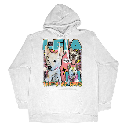 Custom Comic Book Hoodie – Upload Any Pet, Friend, or Other Favorite Picture