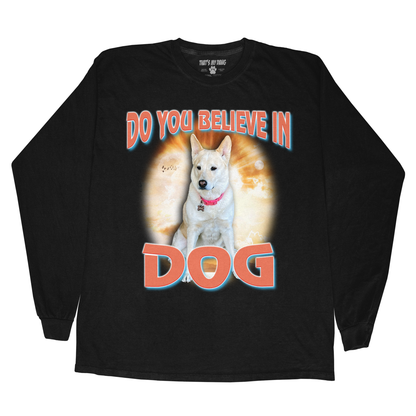 Custom Dog God Long Sleeve – Upload Your Dog and Turn Them Into a Deity