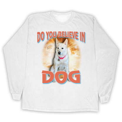 Custom Dog God Long Sleeve – Upload Your Dog and Turn Them Into a Deity