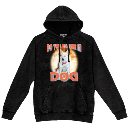 Custom Dog God Vintage Hoodie – Upload Your Dog and Turn Them Into a Deity