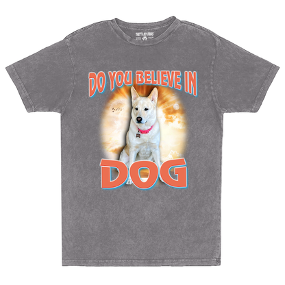 Custom Dog God Vintage T-Shirt – Upload Your Dog and Turn Them Into a Deity