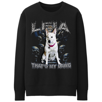 Custom Horrorcore Crewneck – Upload Any Pet, Friend, or Other Favorite Picture