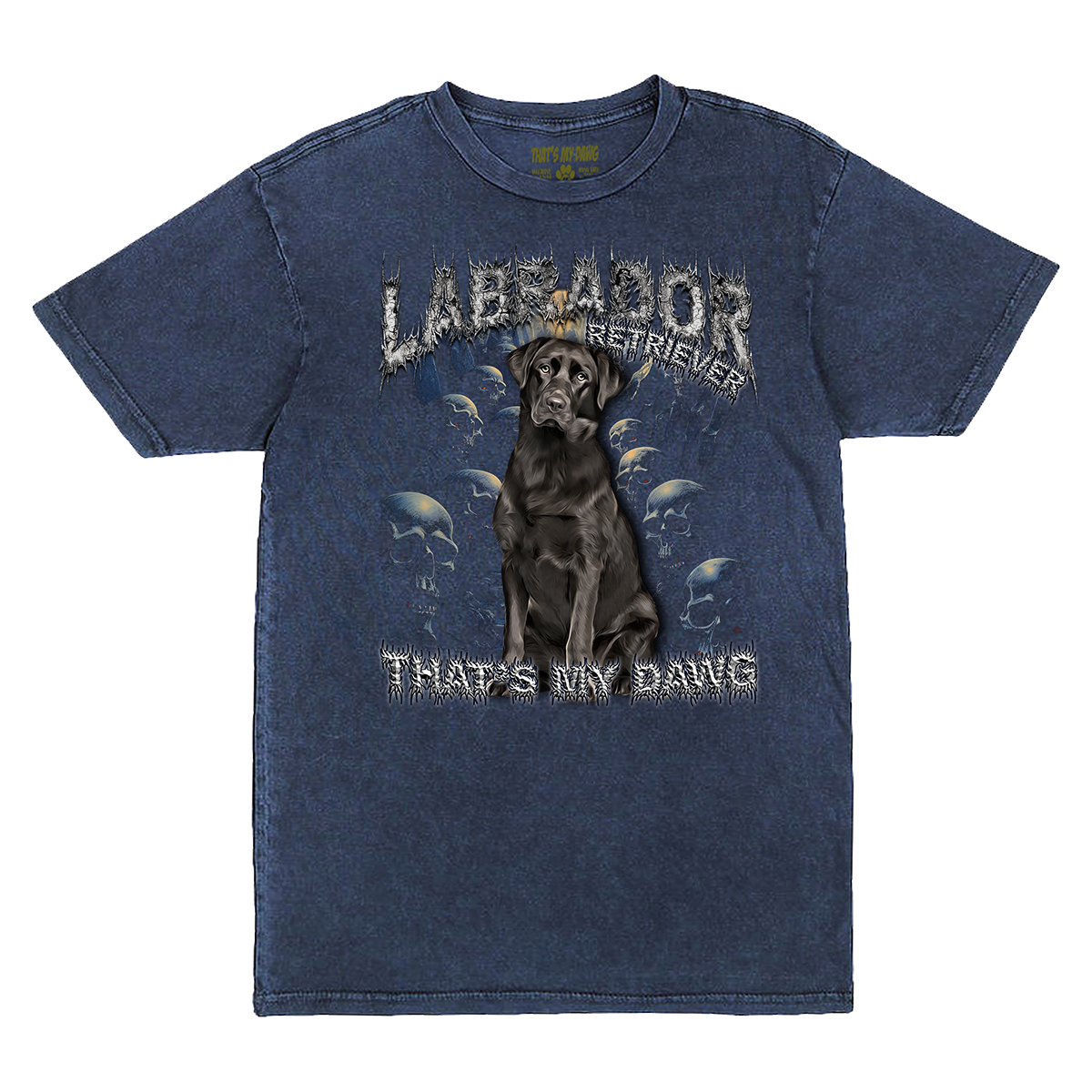 90's Style Labrador Retriever Vintage T-Shirts (Denim)
