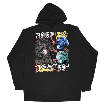 Custom Poop and Destroy Hoodie – Upload Any Pet, Friend, or Other Favorite Picture