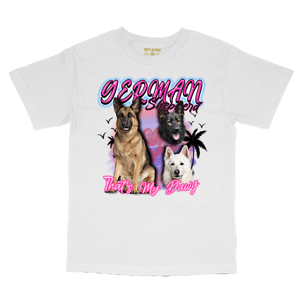 90's Style German Shepherd T-Shirts