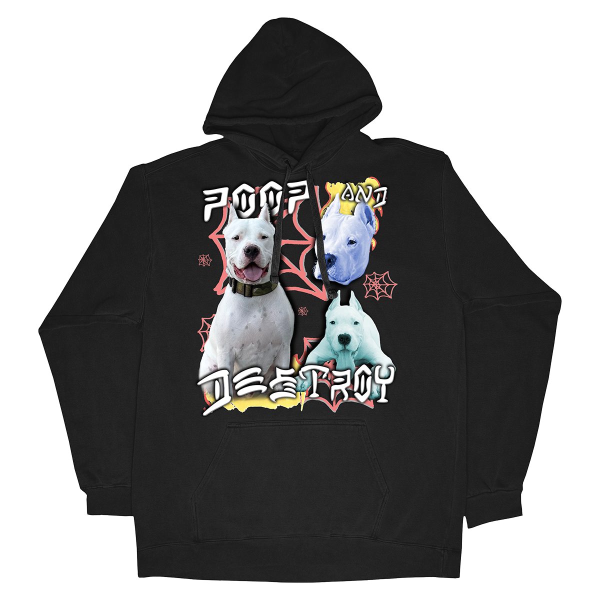 Custom Poop and Destroy Hoodie – Upload Any Pet, Friend, or Other Favorite Picture