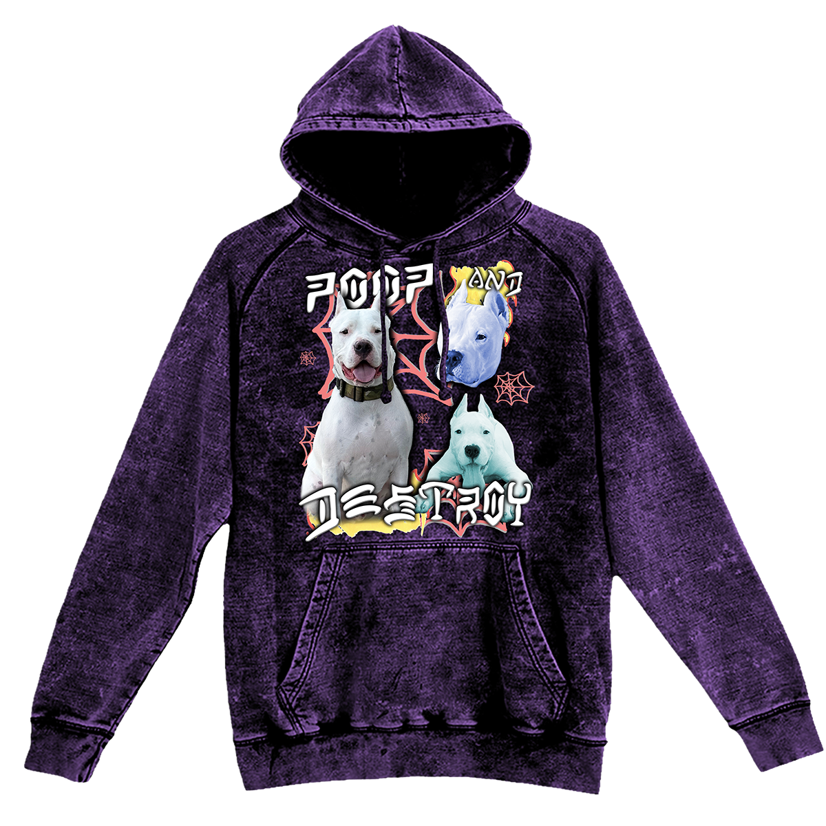 Custom Poop and Destroy Vintage Hoodie – Upload Any Pet, Friend, or Other Favorite Picture