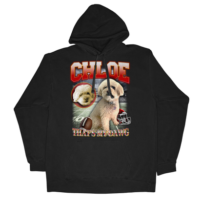 Custom NFL Hoodie – Feature Your Pet as a Football Star!