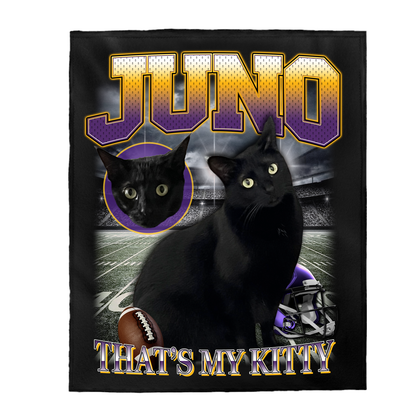 Custom NFL Blanket – Feature Your Pet as a Football Star!