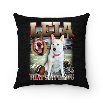 Custom NFL Pillow – Feature Your Pet as a Football Star!