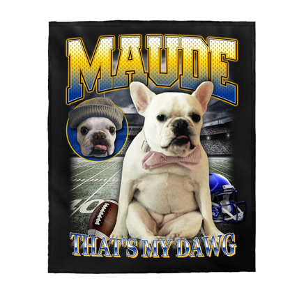 Custom NFL Blanket – Feature Your Pet as a Football Star!