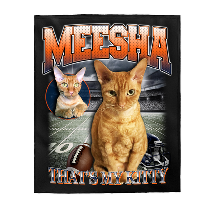 Custom NFL Blanket – Feature Your Pet as a Football Star!