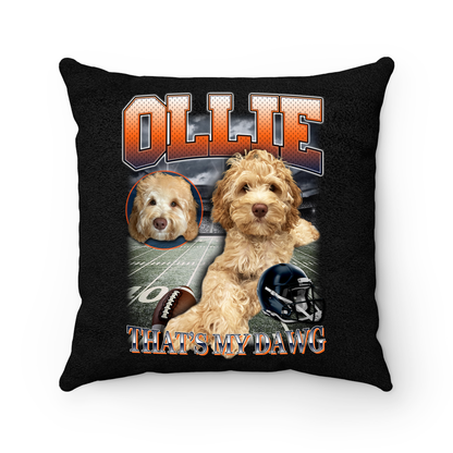 Custom NFL Pillow – Feature Your Pet as a Football Star!